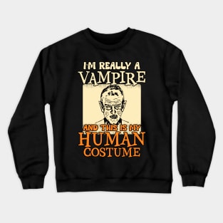 vampire vintage halloween costume Crewneck Sweatshirt